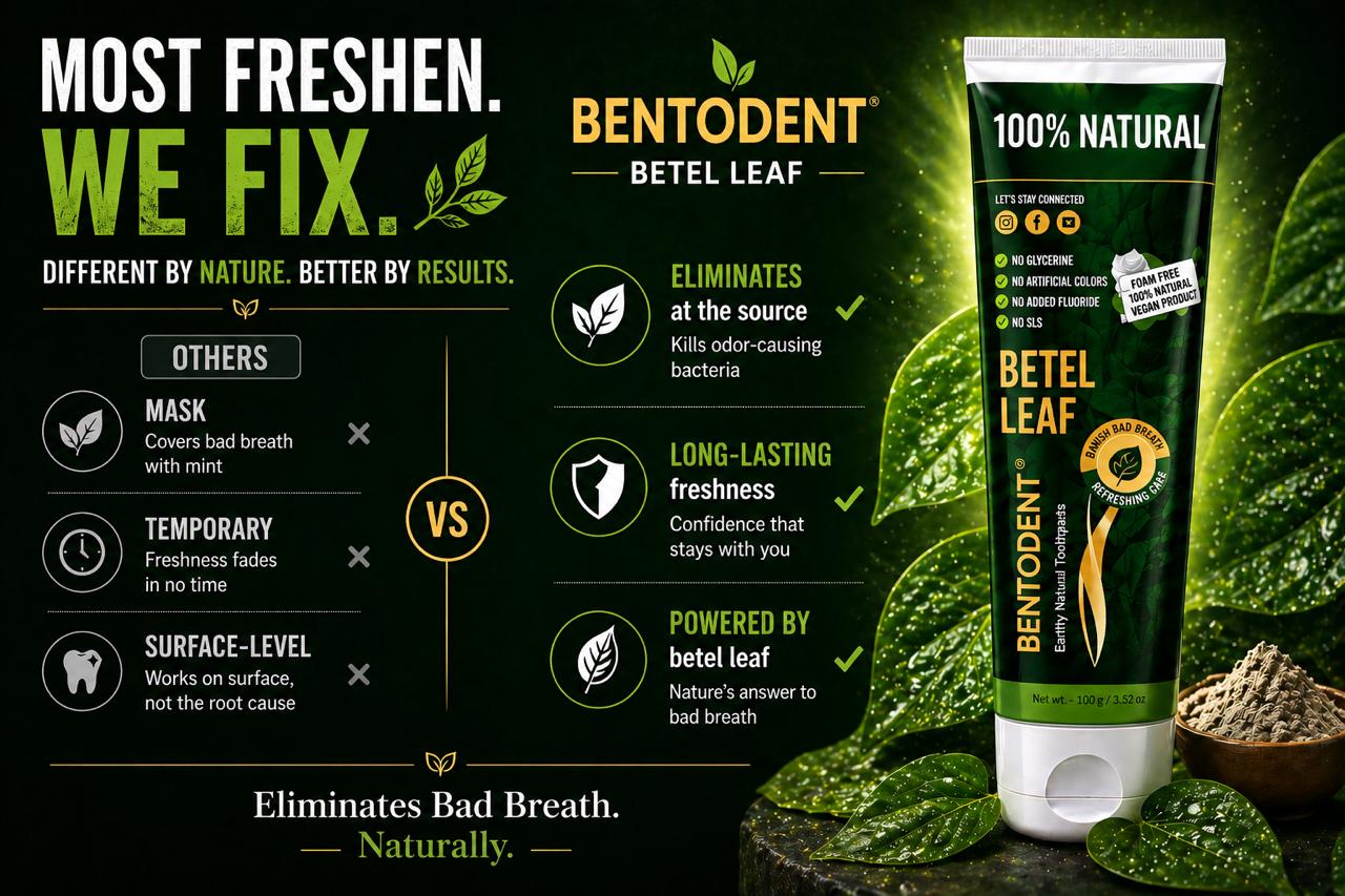Bentodent Betel Leaf Toothpaste (Twin Pack) - 100 gm each