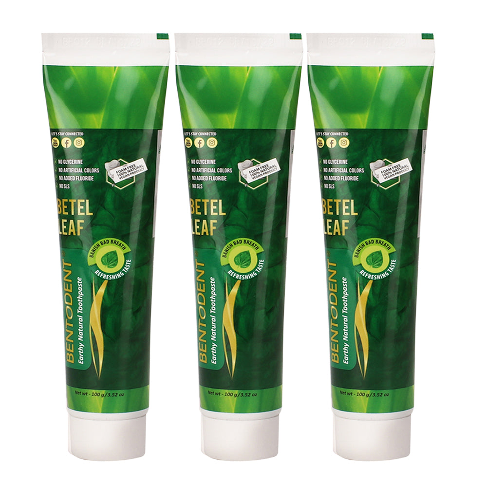 Bentodent Betel Leaf Organic Toothpaste - SLS Free - 100 gm
