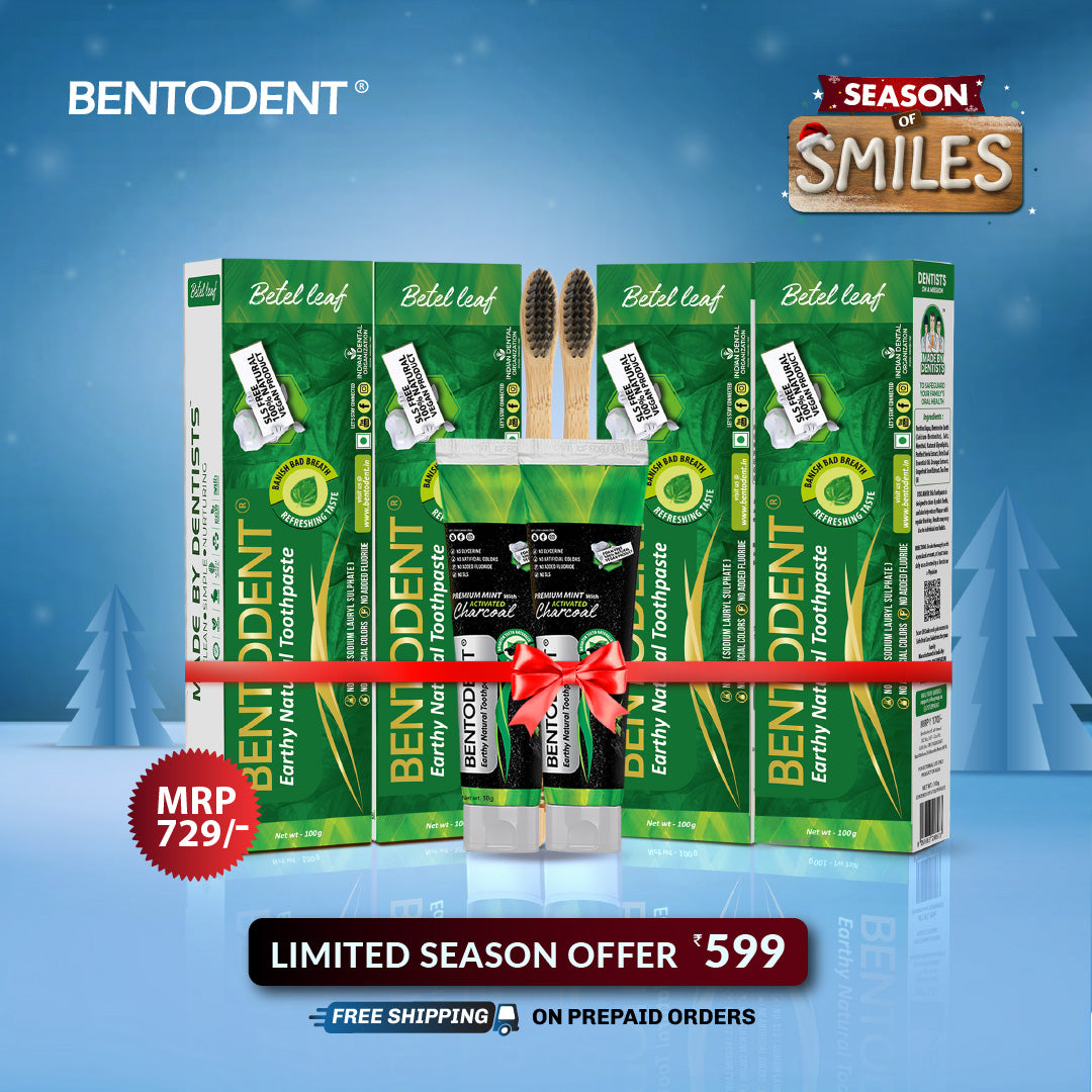 Bentodent Betel Leaf Organic Toothpaste - SLS Free - 100 gm