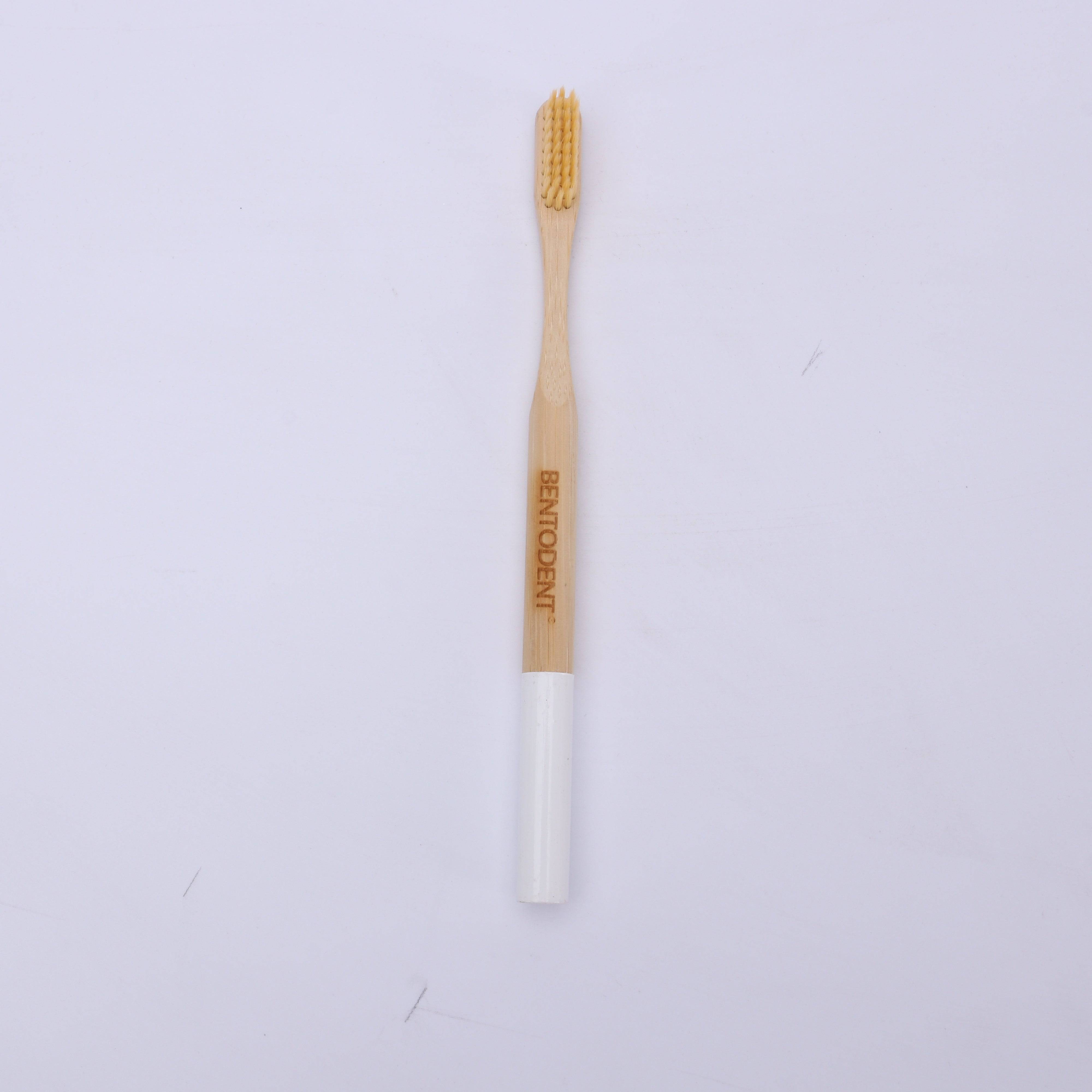 Bentodent Eco Brush Bamboo Toothbrush (non - charcoal) - bentodent x idonaturals