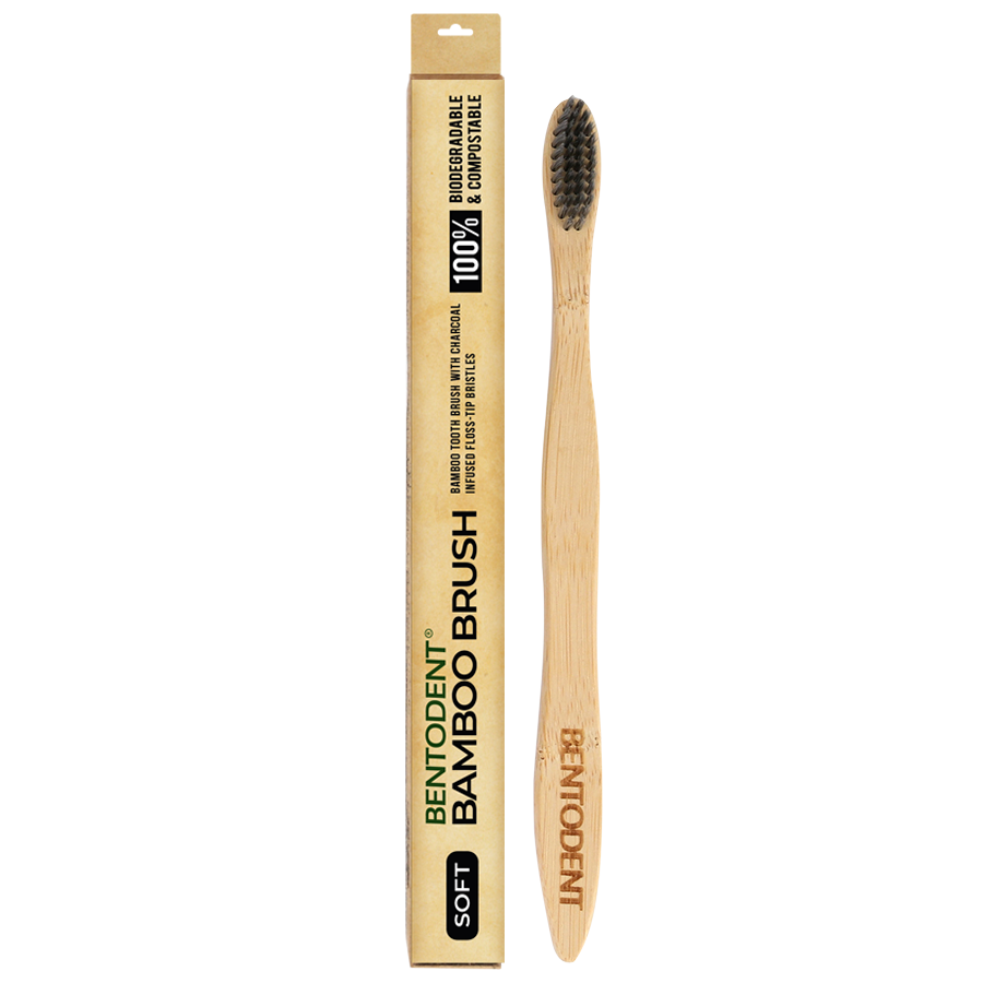 Bentodent Slim Bamboo Charcoal Toothbrush - Soft - Indian Dental Organization