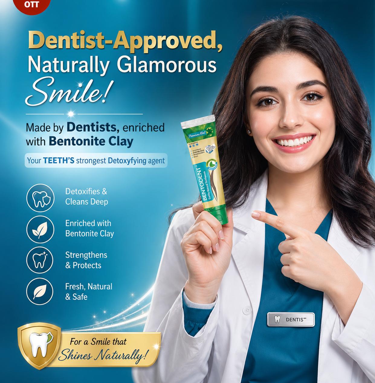 Bentodent Family Pack Toothpaste Combo | Premium Mint, Cardamom, Charcoal & Betel Leaf | 100g Each + 50g Free Toothpaste + 2 Free Bamboo Toothbrushes | SLS Free & Fluoride Free | Herbal Oral Care