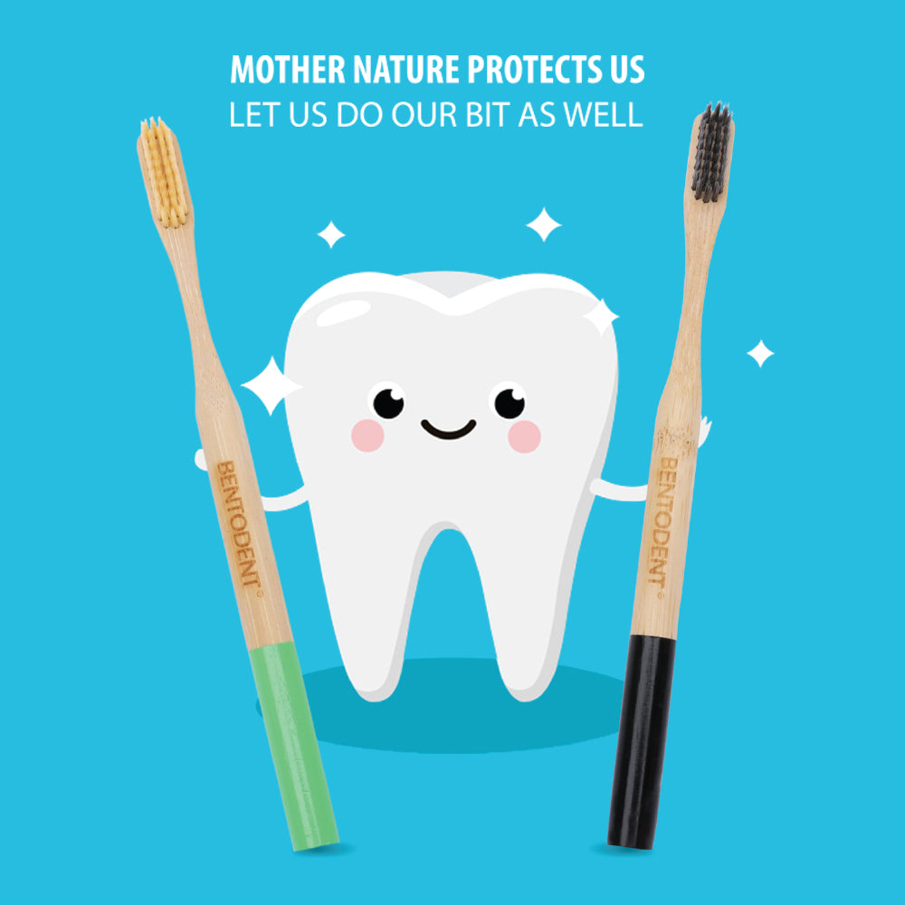Bentodent Eco Brush Bamboo Toothbrush (non - charcoal) - Ultra Soft - Indian Dental Organization