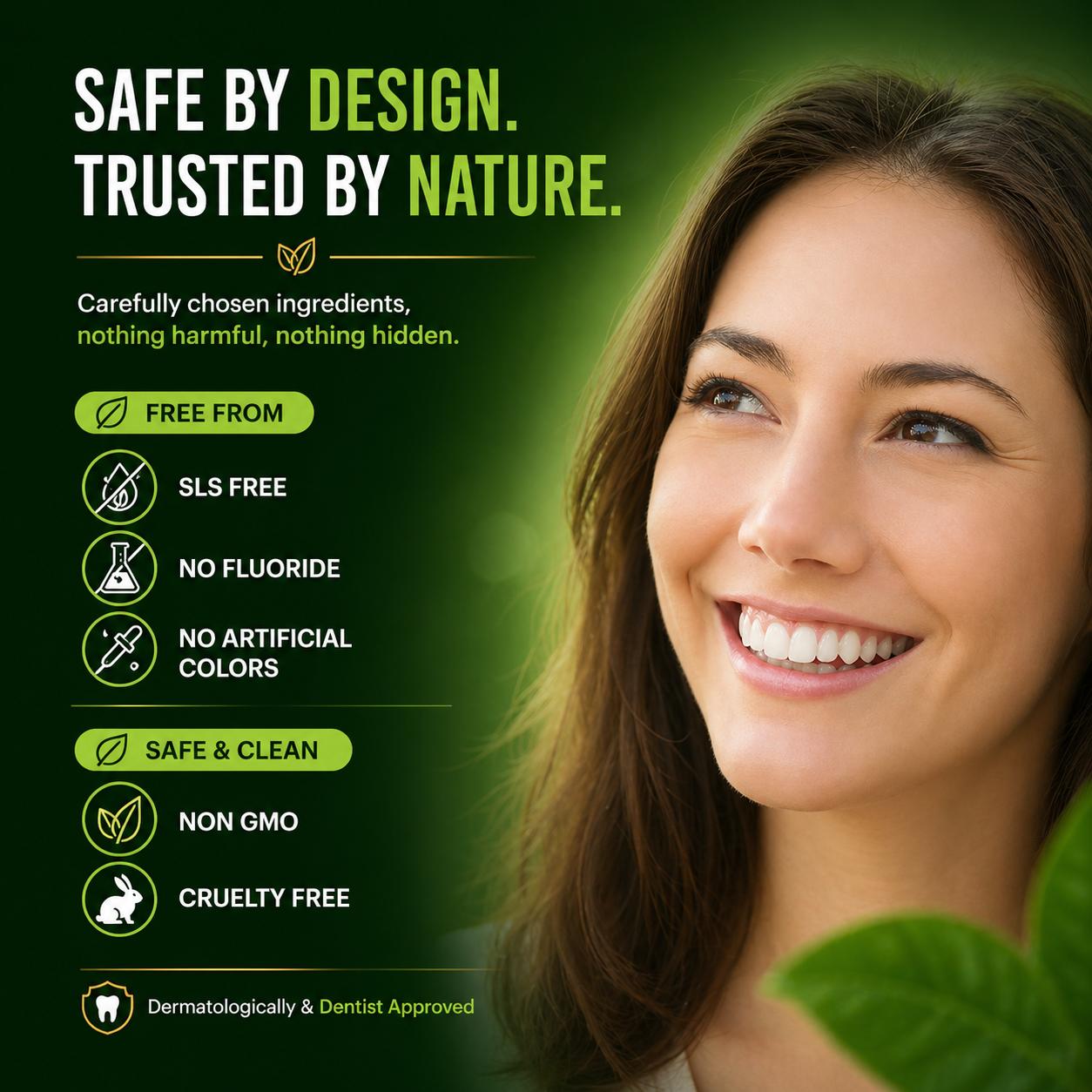 Bentodent Betel Leaf Organic Toothpaste - SLS Free - 100 gm