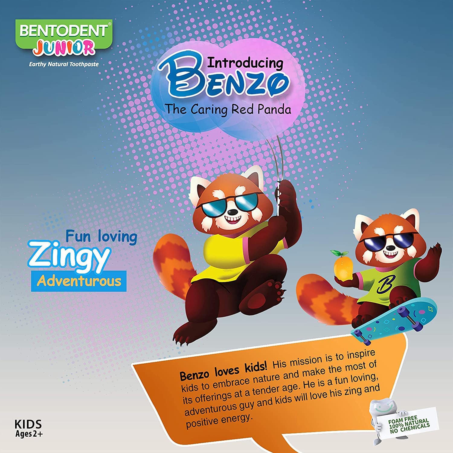 Bentodent Junior Splashin Mango Natural Toothpaste (Twin Pack) - Indian Dental Organization