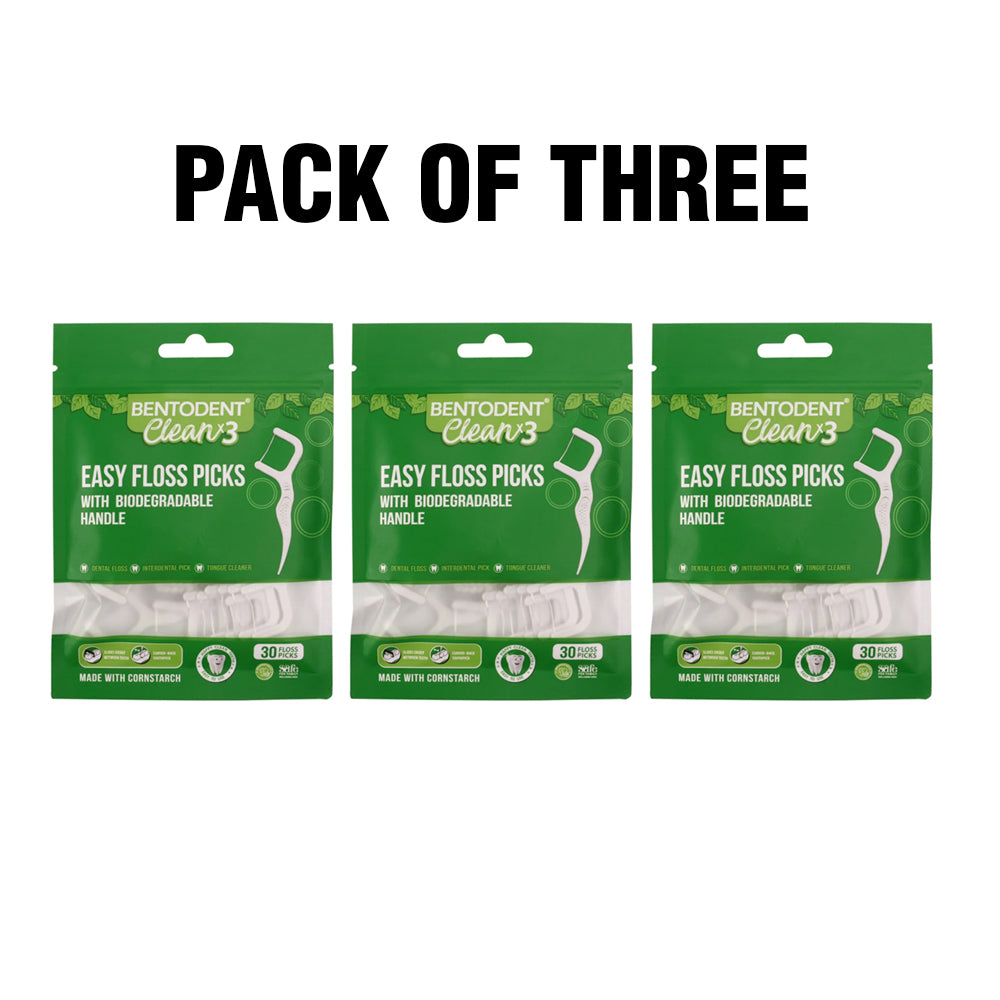 Biodegradable Dental Floss Picks- 30 Pcs