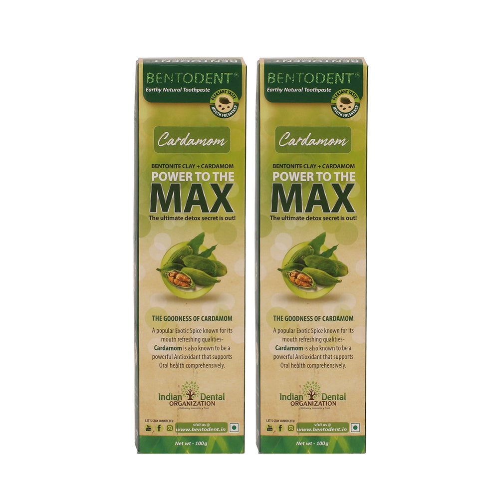 Bentodent Cardamom Toothpaste (Twin Pack) - bentodent x idonaturals