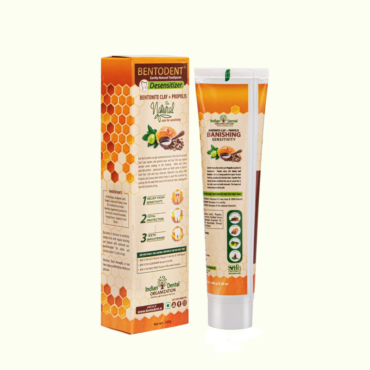 Bentodent  Desensitizer Sensitivity Relief Toothpaste - Clovomint - bentodent x idonaturals